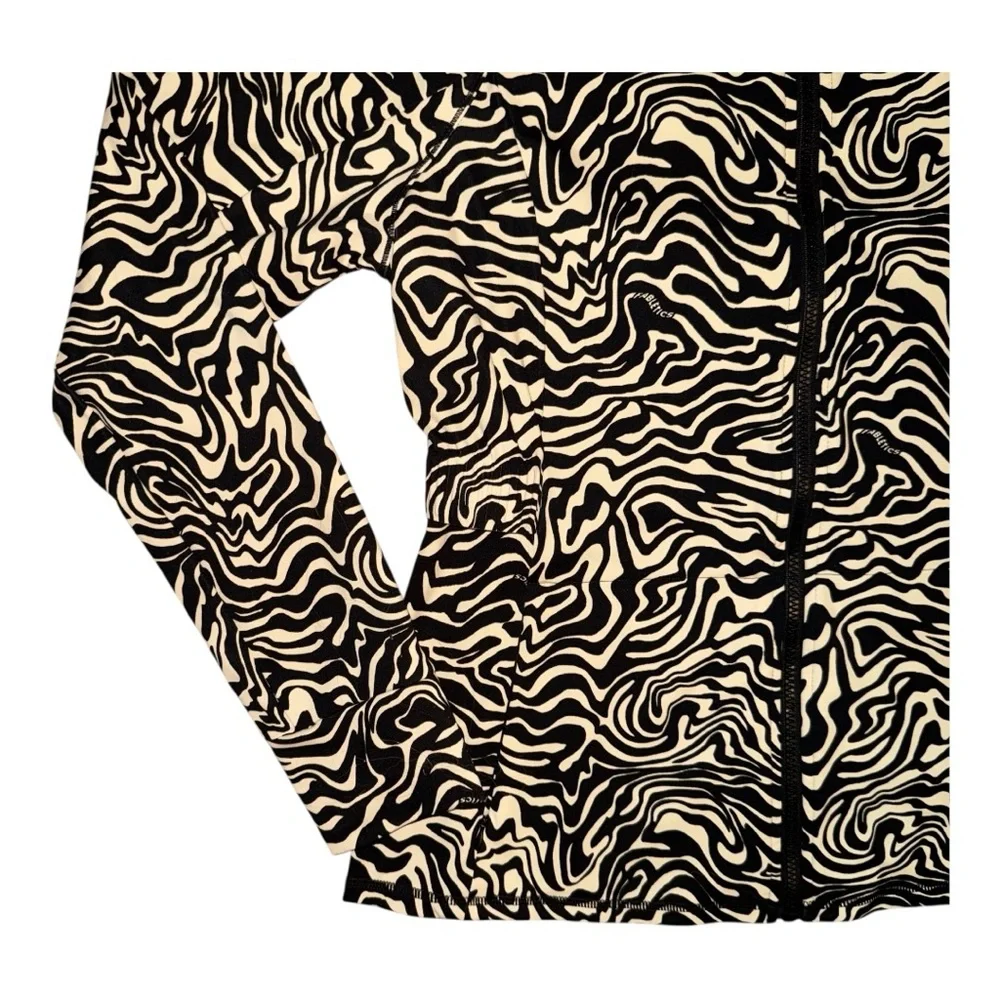 Fabletics XL Marbled Zebra Trinity Performance Activewear Zip Jacket w/ Pockets - Picture 14 of 16